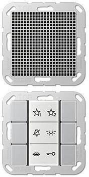 Jung SIAIA6AL Audio-Innenstation (Thermoplast bruchsicher) Aluminium Serie A / AS