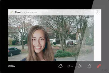 Gira Wohnungsstation Video AP 7 schwarz