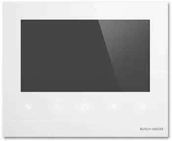 Busch-Jaeger Innenstation Video 7 Glas wei&szlig; (M22381-W-03)