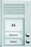 TCS Audio Au&szlig;enstation PAK02-EN 2 Tasten 1-reihig AP silber