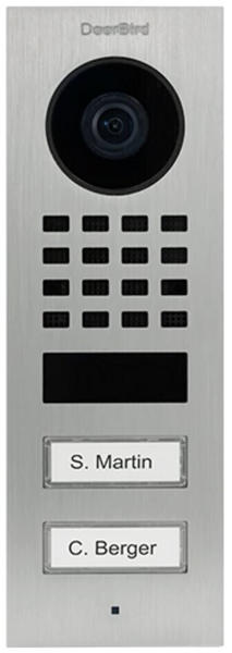 DoorBird D1102V Unterputz Compact Edition 2 Ruftasten Edelstahl V2A gebürstet (423866805)