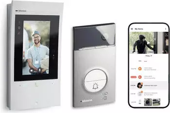 Ritto Video-Türstation Listo Twinbus IP 1 Taste silber weiß