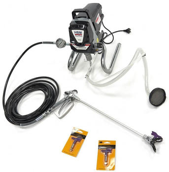 HBM HBM Hochdruck-Airless-Spr&uuml;hger&auml;t Farbspr&uuml;hger&auml;t Wandfarben-Set 1010 Watt