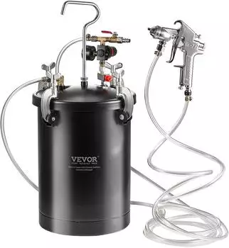 VEVOR Druckbeh&auml;lter f&uuml;r Spr&uuml;hfarbe 15L, 60psi, mit Spritzpistole & Schl&auml;uchen (JY-SS15L)