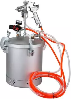 VEVOR Druckfarbenbeh&auml;lter 10L 30PSI mit Farbspritzpistole, 2x3m Schl&auml;uche (Commercial Paint Pressure)