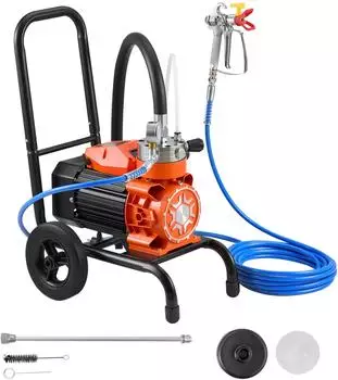 VEVOR Membran-Airless-Farbspritzgerät 900W 15,17MPa mit Rollen