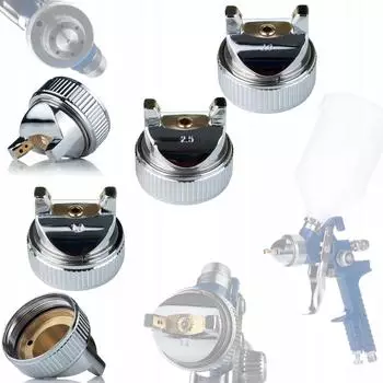 Rosfix HVLP Lackierpistolen Düsen Set 1,7mm/2,0mm/2,5mm Messing (WXL9-K3RI)