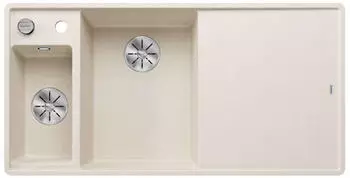 Blanco Axia III 6 S-F mit Exzenterbet&auml;tigung Becken links softwei&szlig; (527048)