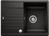 Becken reversibel, mit Exzenterbetätigung, schwarz: Blanco Zia 45 S
