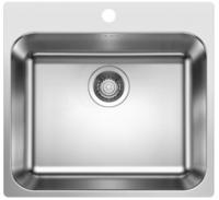 Blanco - Supra 500 - Sp&uuml;le, 54x50 Cm, Edelstahl Geb&uuml;rstet 526354