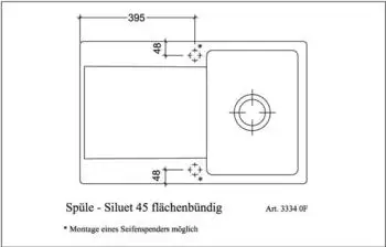 Villeroy & Boch Siluet 45 flat Snow White Handbetätigung (33341FKG) – Hochwertige Materialien und durchdachte Bauart