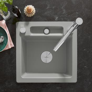 Villeroy & Boch Siluet 50 S flat Stone White Exzenterbet&auml;tigung (33452FRW)