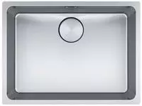 FRANKE 1220625058, Franke MYTHOS MYX 110-55 Edelstahl Unterbausp&uuml;le Druckknopfventil