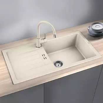 Blanco Favum Silgranitspüle 86 x 42,5 cm softweiß (527084) – Blanco Favum Silgranitspüle 86 x 42,5 cm softweiß (527084) – Eleganz und Funktionalität vereint