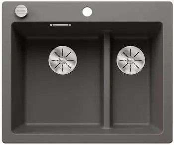 Blanco Pleaon 6 Split Granitsp&uuml;le 615 x 510 mm vulkangrau (527321)