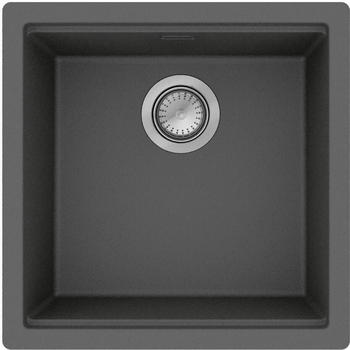 Hansgrohe S53 Unterbausp&uuml;le 40x40 cm SilicaTec steingrau
