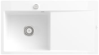 Villeroy & Boch Subway Style 50 Flat Becken links wei&szlig; alpin Exzenterbet&auml;tigung (33522FR1)