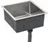 vidaXL Handmade Kitchen Sink Stainless Steel 44 x 44 x 20 cm Silver