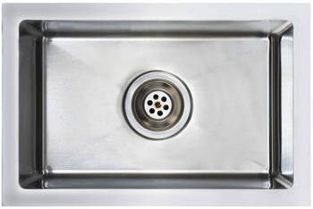 vidaXL Handmade Kitchen Sink Stainless Steel 44 x 29 x 20 cm
