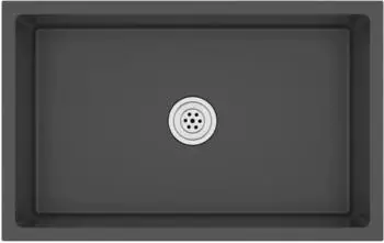 vidaXL Handmade Kitchen Sink Stainless Steel 70 x 44 x 20 cm Black