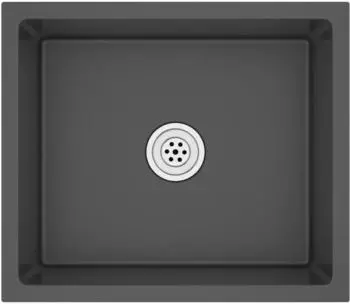vidaXL Handmade Kitchen Sink Stainless Steel 51 x 44 x 20 cm Black (51503)