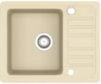 vidaXL Granitsp&uuml;le Einzelbecken Beige