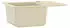 vidaXL Granitspüle Einzelbecken beige (144860)