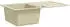 vidaXL Granitspüle mit Abtropffläche Reversibel beige (144849)