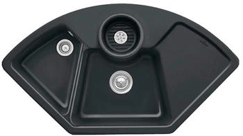 Villeroy & Boch Einbauspüle Solo Eck mit Handbetätigung Premiumline R7 Pure Black