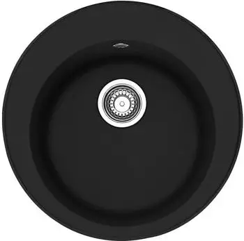Franke Einbaubecken Pamira ROG 610-41 Fragranit Black Matt Stopfenventil
