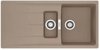 Franke Einbausp&uuml;le Centro 651-100 Fragranit Cashmere Drehknopfventil