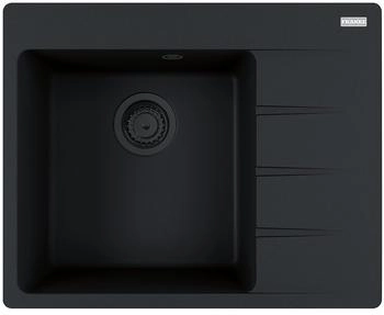 Franke Einbausp&uuml;le Centro CNG 611-62 A Fragranit Black Matt Collection Becken links