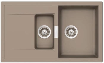 Schock Einbauspüle Cristadur Mono D-150 A Green Line Twilight TWI Exzenterbedienung