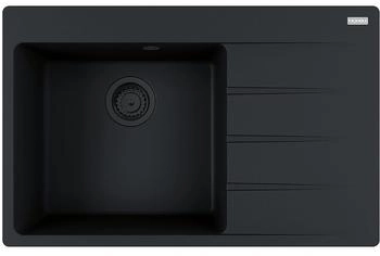 Franke Einbausp&uuml;le Centro CNG 611-78 A Fragranit Black Matt - Black Collection Becken links
