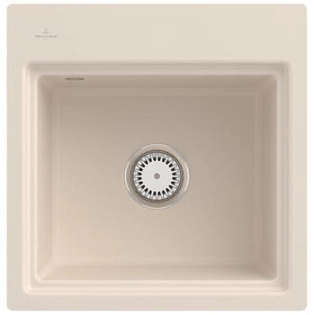 Villeroy & Boch Subway Style 50 S Flat FU Ivory Exzenterbet&auml;tigung & Abtropfgitter Aluminium (33552FFU)
