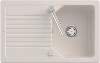 Villeroy & Boch Linara 45 Flat Handbet&auml;tigung KR Crema gl&auml;nzend (33841FKR)