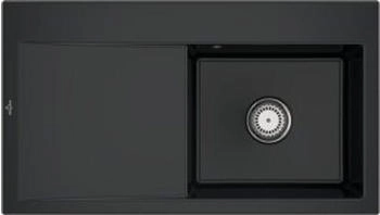 Villeroy & Boch Subway Style 50 Becken rechts Handbetätigung R7 Pure Black (335101R7)