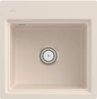 Villeroy & Boch Subway Style 50 S FLAT fl&auml;chenb&uuml;ndige Sp&uuml;le, Ablaufgarnitur mit