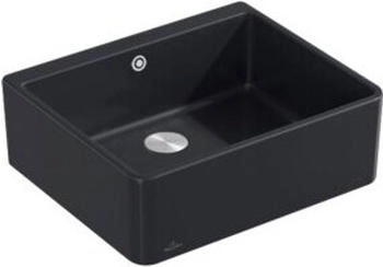 Villeroy & Boch Spülstein 60 X Exzenterbetätigung R7 Pure Black (636002R7)