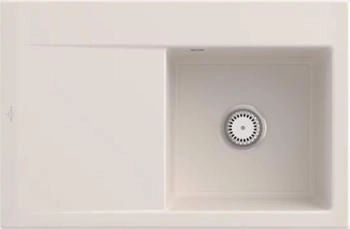 Villeroy & Boch Subway Style 45 KR Crema glänzend Handbetätigung Becken rechts (334701KR)