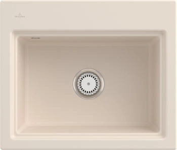 Villeroy & Boch Subway Style 60 S Flat FU Ivory Handbet&auml;tigung & Abtropfgitter Anthracite (336A1FFU)