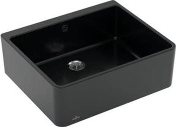 Villeroy & Boch Sp&uuml;lstein 60 X Handbet&auml;tigung R7 Pure Black (636001R7)