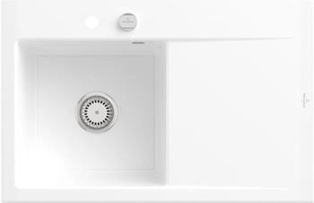 Villeroy & Boch Subway Style 45 KG Snow White glänzend Exzenterbetätigung Becken links (334802KG)