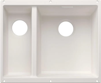 Blanco Subline 340/160-U Becken rechts Handbet&auml;tigung wei&szlig;