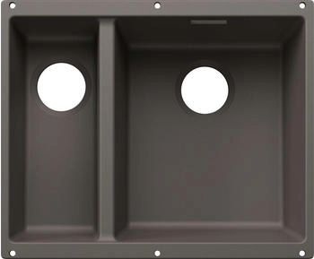 Blanco Subline 340/160-U Becken rechts Handbet&auml;tigung vulkangrau