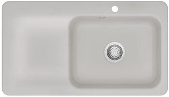 SystemCeram Juna 90 F Becken rechts Handbet&auml;tigung Alu