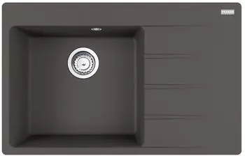 Franke Centro CNG 611-78 A Schiefergrau Becken links