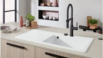 Villeroy & Boch Subway Style 60 Becken rechts Handbedienung Premiumline R7 Pure Black (336101R7)