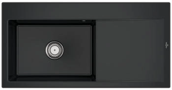 Villeroy & Boch Subway Style 60 Becken links Handbedienung Premiumline R7 Pure Black (336201R7)