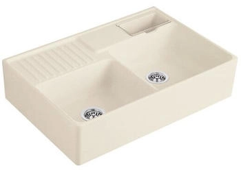 Villeroy & Boch Spülstein Doppelbecken ivory Handbetätigung (632391FU)